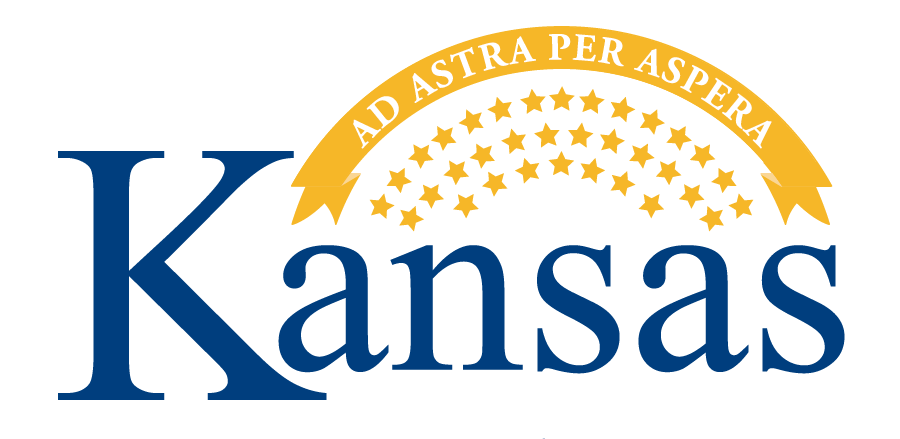 Kansas Ad Astra Per Aspera logo with stars